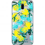 Чохол для Samsung Galaxy J6+ 2018 (J610) MixCase патріотичні жовто-блакитні квіти
