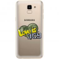 Чохол для Samsung Galaxy J6 2018 (J600) MixCase патріотичні Love is ЗСУ