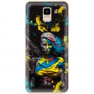 Чохол для Samsung Galaxy J6 2018 (J600) MixCase патріотичні Нездоланна Українка