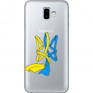 Чохол для Samsung Galaxy J6+ 2018 (J610) MixCase патріотичні синє-жовтий Тризуб