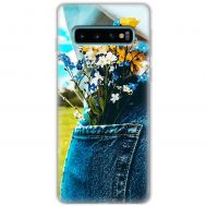 Чохол для Samsung Galaxy S10 (G973) MixCase патріотичні квіти України