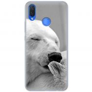 Чохол для Huawei P Smart Plus Mixcase білий ведмідь