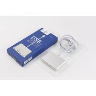 USB HUB 4USB Hoco HB3 (кабель 1m) сріблястий