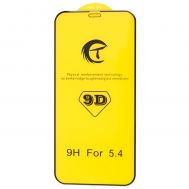 Захисне 9D скло для iPhone 12 mini (5.4") чорне
