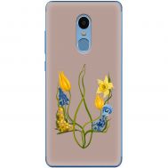 Чохол для Xiaomi Redmi Note 4x Патріотичні квіти у формі герба