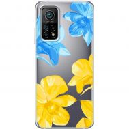 Чохол для Xiaomi Mi 10T / Mi 10T Pro MixCase патріотичні синьо-жовті квіти