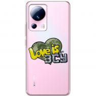 Чохол для Xiaomi 13 Lite MixCase патріотичні Love is ЗСУ