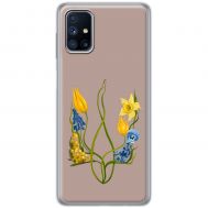 Чохол для Samsung Galaxy M51 (M515) MixCase патріотичні квіти у формі г