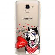 Чохол для Samsung J6 2018 (J600) MixCase день закоханих закоханий собака