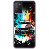 Чохол для Xiaomi Poco M3 MixCase машини mix color bmw