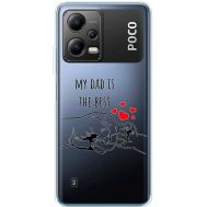 Чохол для Xiaomi Poco X5 / Note 12 5G MixCase День батька My DAD is the Best
