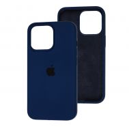 Чохол для iPhone 13 Pro Square Full silicone синій / deep navy
