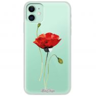 Чохол для iPhone 11 Mixcase квіти самотній мак