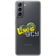 Чохол для Samsung Galaxy S21 FE (G990) MixCase патріотичні Love is ЗСУ