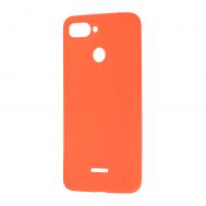 Чохол для Xiaomi Redmi 6 Silicone cover помаранчевий