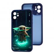 Чохол для iPhone 12 MixCase LikGus мультики Yoda in space