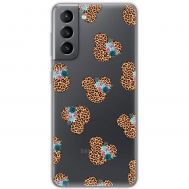 Чохол для Samsung Galaxy S21 FE (G990) MixCase Леопард Мінні Маус