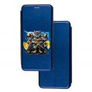 Чохол-книжка Samsung Galaxy A02S (A025) з малюнком синій військові котики