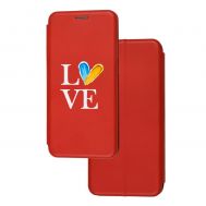 Чохол-книжка Samsung A03 Core (A032) з малюнком червона з любов до батьківщини