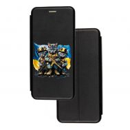 Чохол-книжка Samsung Galaxy A03s (A037) з малюнком чорний військові котики