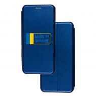 Чохол-книжка Samsung Galaxy A03s (A037) з малюнком синій made in Ukraine