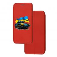 Чохол-книжка Samsung Galaxy A02 (A022) з малюнком червона український танк