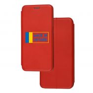 Чохол-книжка Samsung Galaxy A02 (A022) з малюнком червона made in Ukraine