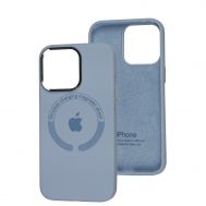 Чохол для iPhone 13 Pro Metal Camera MagSafe Silicone lilac