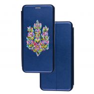 Чохол-книжка Samsung Galaxy A02s (A025) з малюнком квітковий Тризуб
