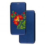 Чохол-книжка Samsung Galaxy A03s (A037) з малюнком квітка