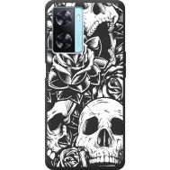 Чохол для Oppo A57s Mixcase Skull and Roses