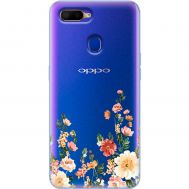 Чохол для Oppo A5s/A12 Mixcase квіти квіточки