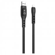 Кабель USB Hoco S6 Sentinel Timing Display Lightning чорний