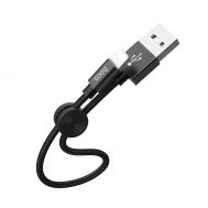 Кабель USB Hoco X35 Lightning Premium Charging 2.4A 0.25m чорний