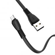 Кабель USB Hoco X40 Noah microUSB 2.4A 1m чорний