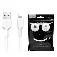 Кабель USB Hoco X13 Easy Charging Lightning 2.4A 1m білий