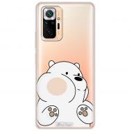 Чохол для Xiaomi Redmi Note 10 Pro MixCase мультики білий ведмедик