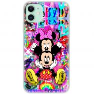 Чохол для iPhone 12 MixCase графіті Mickey and Minnie mouse