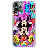 Чохол для iPhone 11 Pro Max MixCase графіті Mickey and Minnie mouse