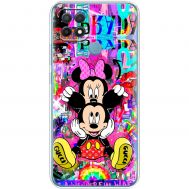 Чохол для Oppo A15 / A15s MixCase графіті Mickey and Minnie mouse