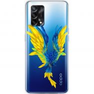 Чохол для Oppo A74 MixCase патріотичні жовто-синій птах