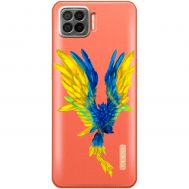Чохол для Oppo A73 MixCase патріотичні жовто-синій птах