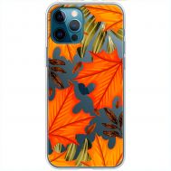 Чохол для iPhone 12 Pro MixCase осінь жовто-червоне листя клену
