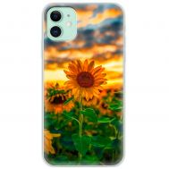 Чохол для iPhone 11 MixCase осінь поле соняшників