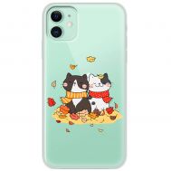 Чохол для iPhone 11 MixCase осінь котяча осінь