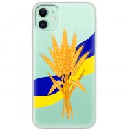 Чохол для iPhone 11 MixCase патріотичні пшениця з України