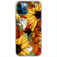 Чохол для iPhone 12 Pro Max MixCase осінь гарбузи і соняшники