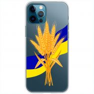 Чохол для iPhone 12 Pro MixCase патріотичні пшениця з України