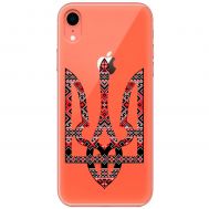 Чохол для iPhone Xr MixCase патріотичні тризуб з червоно-чорним орнаментом