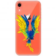 Чохол для iPhone Xr MixCase патріотичні жовто-синій птах